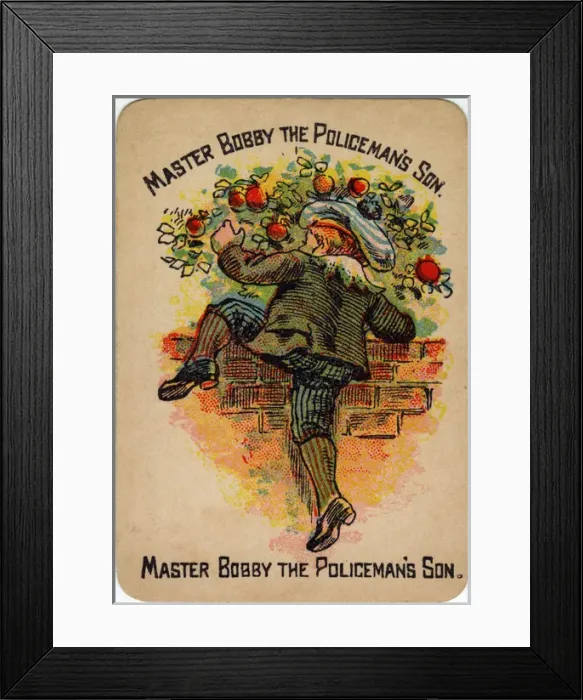 Framed Print : Happy Families Playing Cards - Master Bobby Framed Print : Happy Families Playing Cards - Master Bobby