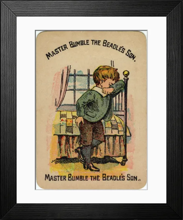 Framed Print : Happy Families Playing Cards - Master Bumble Framed Print : Happy Families Playing Cards - Master Bumble