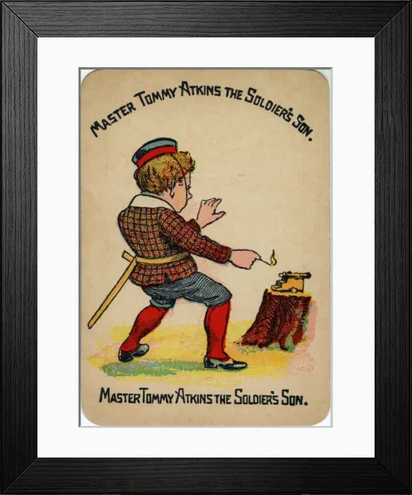 Framed Print : Happy Families Playing Cards - Master Tommy Atkins Framed Print : Happy Families Playing Cards - Master Tommy Atkins