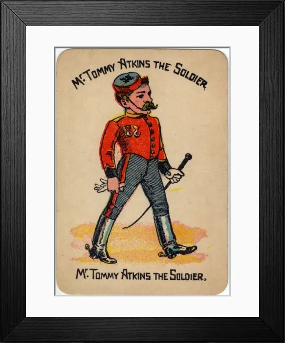Framed Print : Happy Families Playing Cards - Mr Tommy Atkins Framed Print : Happy Families Playing Cards - Mr Tommy Atkins