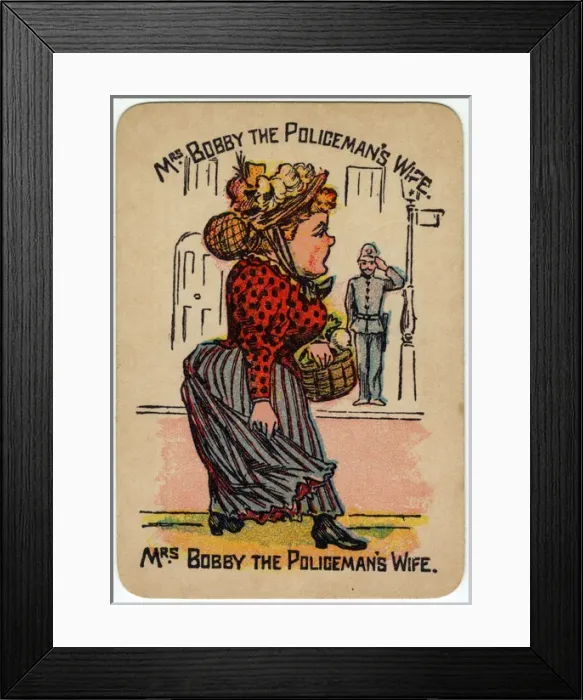 Framed Print : Happy Families Playing Cards - Mrs Bobby Framed Print : Happy Families Playing Cards - Mrs Bobby