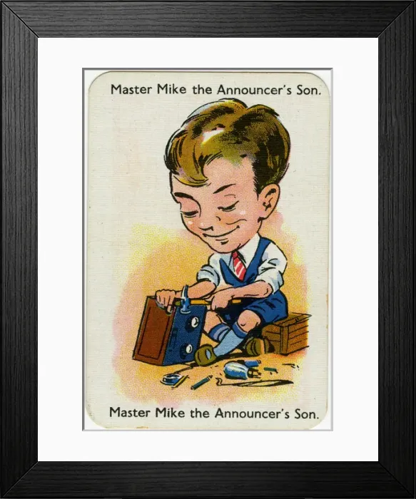 Framed Print : Happy Families Playing Cards - Master Mike Framed Print : Happy Families Playing Cards - Master Mike