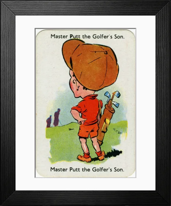 Framed Print : Happy Families Playing Cards - Master Putt Framed Print : Happy Families Playing Cards - Master Putt