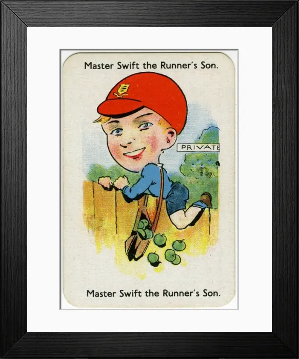 Framed Print : Happy Families Playing Cards - Master Swift Framed Print : Happy Families Playing Cards - Master Swift