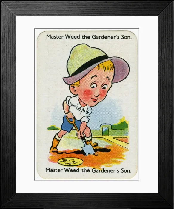 Framed Print : Happy Families Playing Cards - Master Weed Framed Print : Happy Families Playing Cards - Master Weed