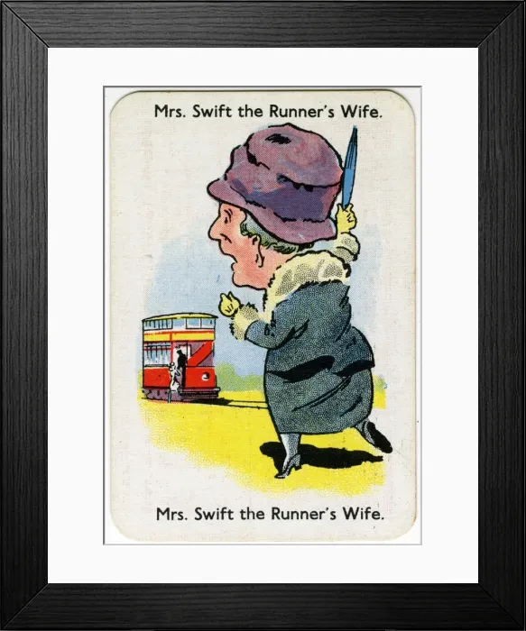 Framed Print : Happy Families Playing Cards - Mrs Swift Framed Print : Happy Families Playing Cards - Mrs Swift