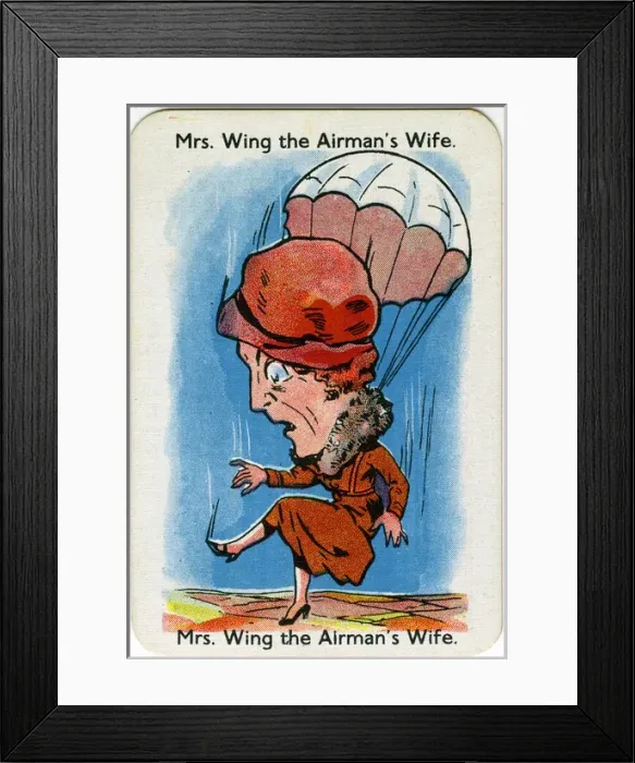 Framed Print : Happy Families Playing Cards - Mrs Wing Framed Print : Happy Families Playing Cards - Mrs Wing