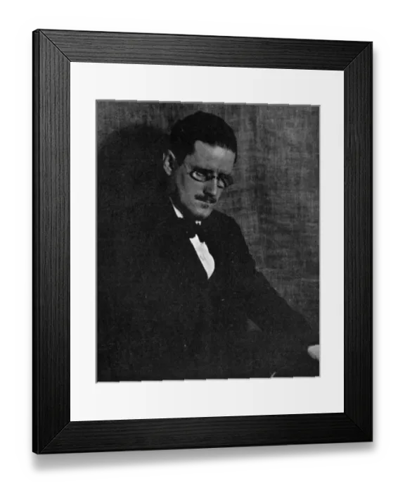 Framed Print : James Joyce, Irish novelist and poet Framed Print : James Joyce, Irish novelist and poet