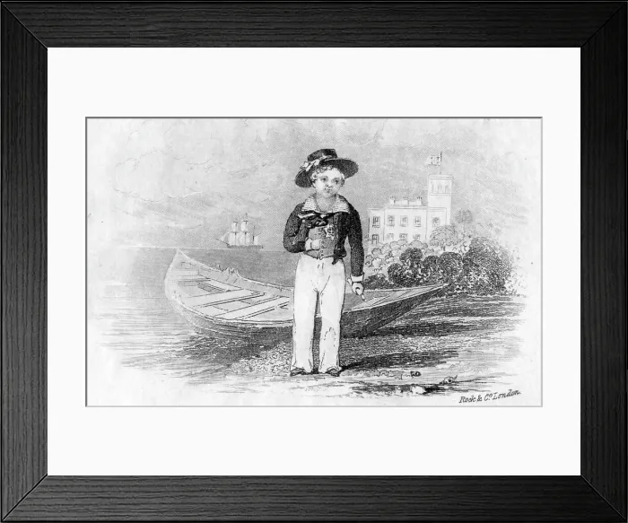 Framed Print : Prince Edward as a boy in a sailor suit Framed Print : Prince Edward as a boy in a sailor suit
