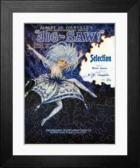 Framed Print : Music cover, Jig-Saw Framed Print : Music cover, Jig-Saw