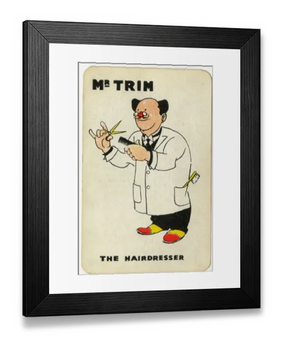 Framed Print : Kay Snap - Mr Trim the Hairdresser Framed Print : Kay Snap - Mr Trim the Hairdresser