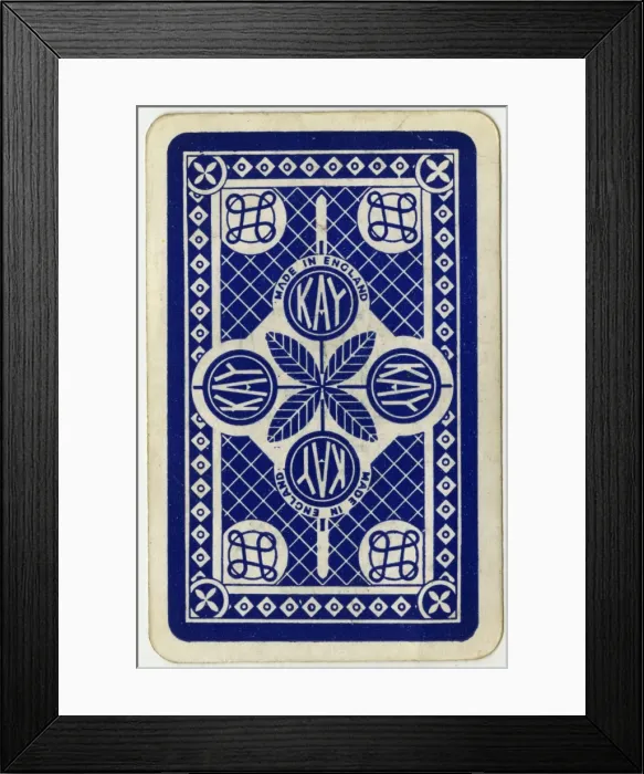 Framed Print : Kay Snap - card back design Framed Print : Kay Snap - card back design