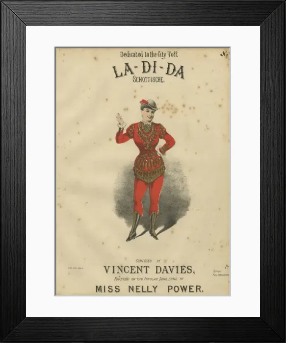Framed Print : Music cover, La-Di-Da Scottische Framed Print : Music cover, La-Di-Da Scottische