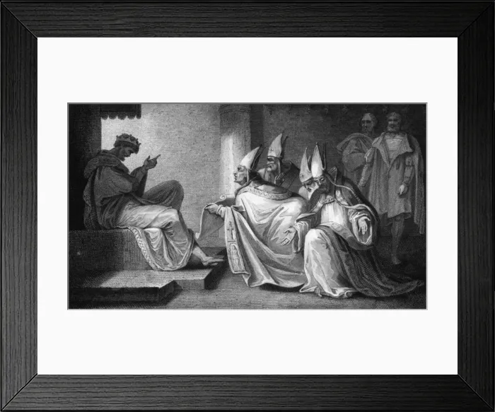 Framed Print : King Henry III replying to the Prelates Framed Print : King Henry III replying to the Prelates