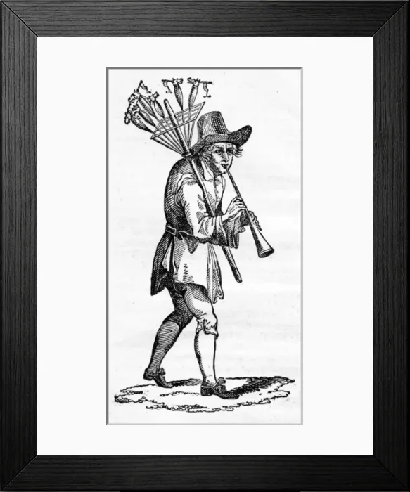 Framed Print : London Cries - Troop, every one! - toy trumpets Framed Print : London Cries - Troop, every one! - toy trumpets