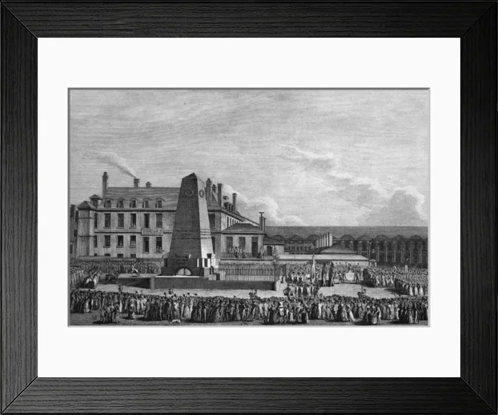 Framed Print : Inauguration of Marats Bust, Paris, France Framed Print : Inauguration of Marats Bust, Paris, France