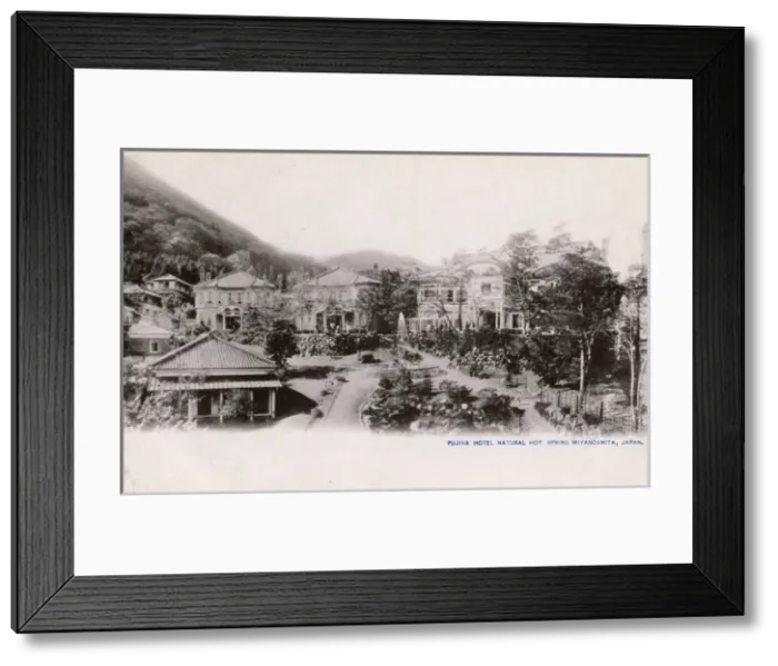 Framed Print : Fujiya Hotel - Natural Hot Springs at Miyanoshita, Japan Framed Print : Fujiya Hotel - Natural Hot Springs at Miyanoshita, Japan