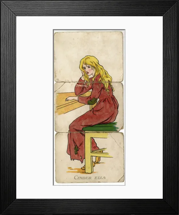 Framed Print : Little Folk Misfitz - Cinderella Framed Print : Little Folk Misfitz - Cinderella
