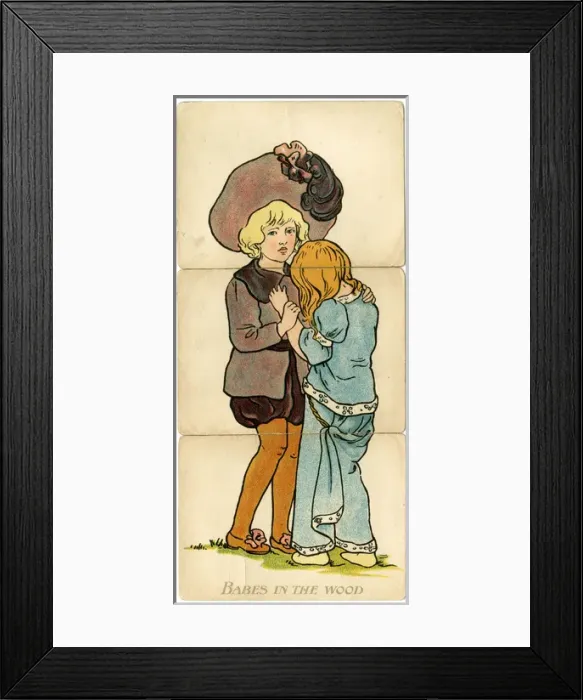 Framed Print : Little Folk Misfitz - Babes in the Wood Framed Print : Little Folk Misfitz - Babes in the Wood