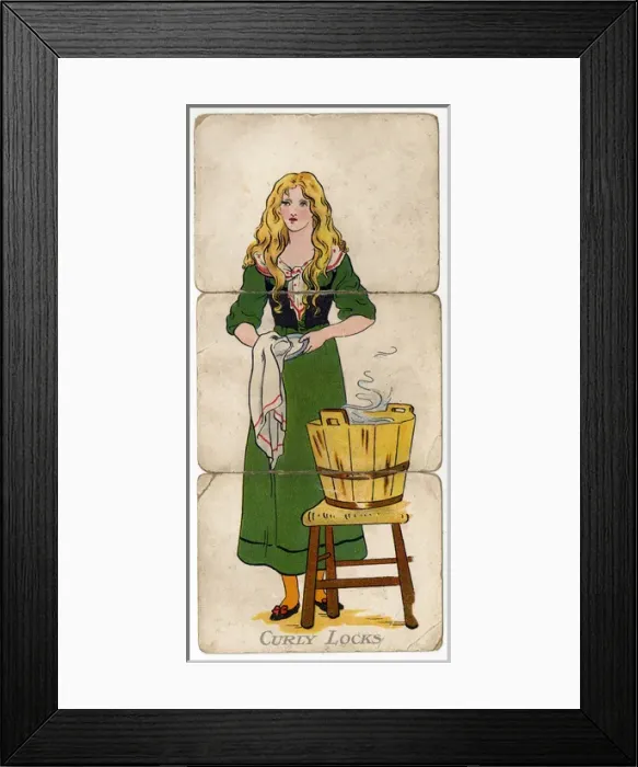 Framed Print : Little Folk Misfitz - Curly Locks Framed Print : Little Folk Misfitz - Curly Locks