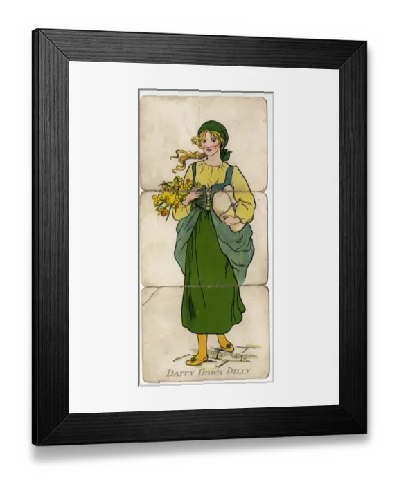 Framed Print : Little Folk Misfitz - Daffy Dawn Dilly Framed Print : Little Folk Misfitz - Daffy Dawn Dilly