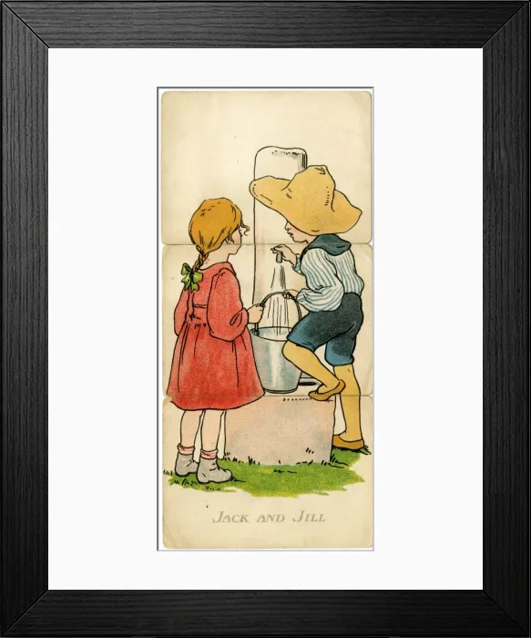 Framed Print : Little Folk Misfitz - Jack and Jill Framed Print : Little Folk Misfitz - Jack and Jill