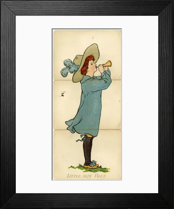 Framed Print : Little Folk Misfitz - Little Boy Blue Framed Print : Little Folk Misfitz - Little Boy Blue