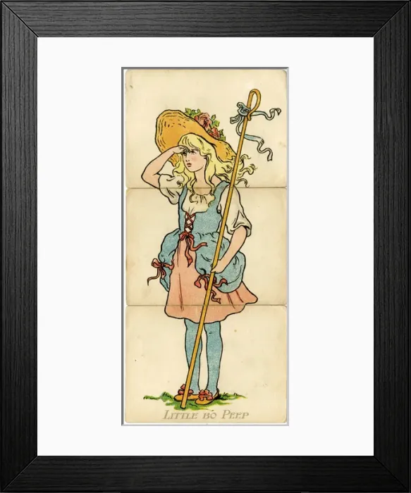 Framed Print : Little Folk Misfitz - Little Bo Peep Framed Print : Little Folk Misfitz - Little Bo Peep