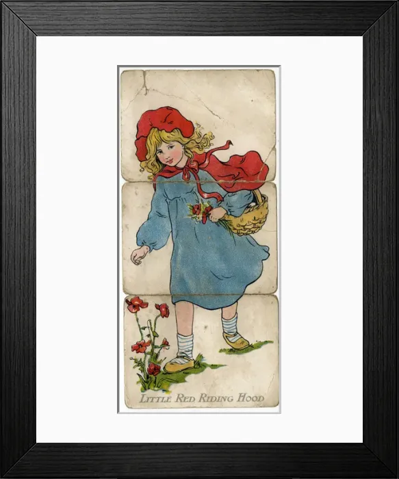 Framed Print : Little Folk Misfitz - Little Red Riding Hood Framed Print : Little Folk Misfitz - Little Red Riding Hood