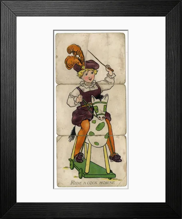 Framed Print : Little Folk Misfitz - Ride A Cock Horse Framed Print : Little Folk Misfitz - Ride A Cock Horse