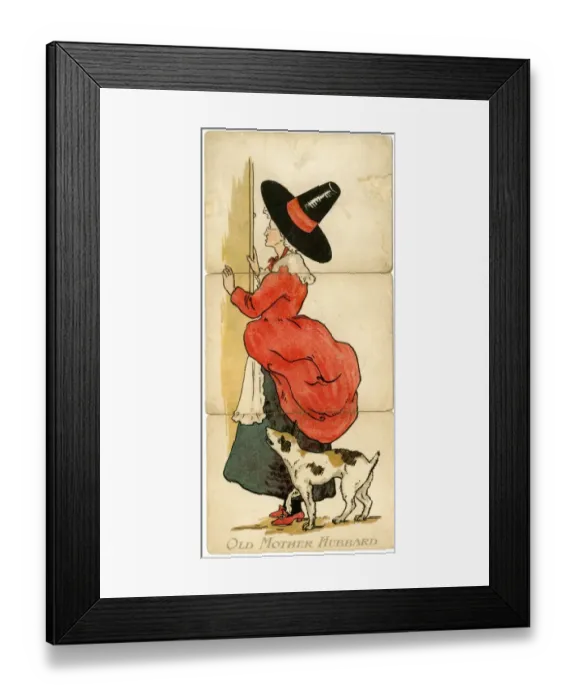 Framed Print : Little Folk Misfitz - Old Mother Hubbard Framed Print : Little Folk Misfitz - Old Mother Hubbard