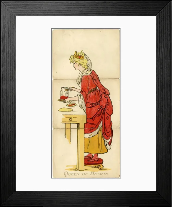 Framed Print : Little Folk Misfitz - Queen of Hearts Framed Print : Little Folk Misfitz - Queen of Hearts