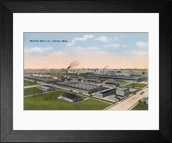 Framed Print : Maxwell Motor Company Factory, Detroit, Michigan, USA Framed Print : Maxwell Motor Company Factory, Detroit, Michigan, USA