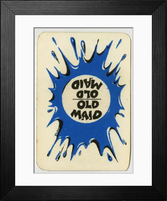 Framed Print : Old Maid reissue - card back design Framed Print : Old Maid reissue - card back design
