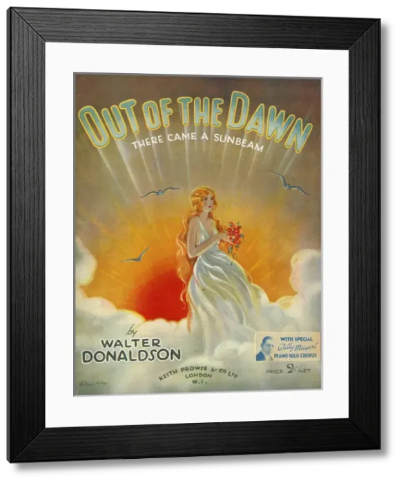 Framed Print : Music cover, Out of the Dawn Framed Print : Music cover, Out of the Dawn