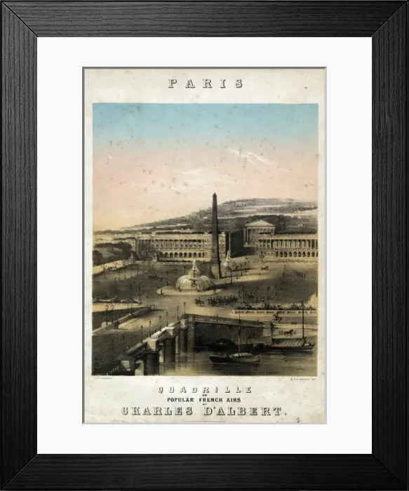 Framed Print : Music cover, Paris Quadrille Framed Print : Music cover, Paris Quadrille
