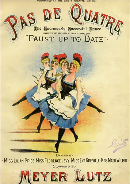 Music cover, Pas de Quatre, Faust Up To Date