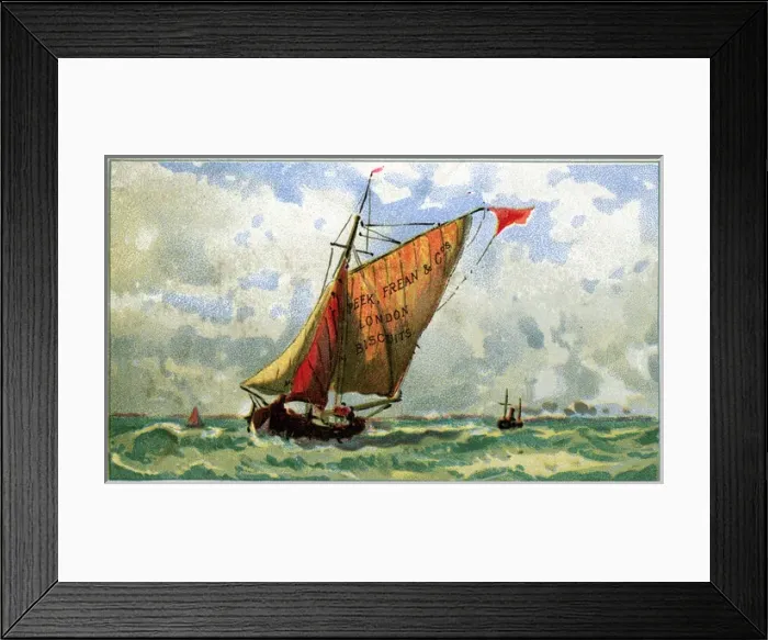 Framed Print : Peek Frean Biscuits advertising trade card Framed Print : Peek Frean Biscuits advertising trade card