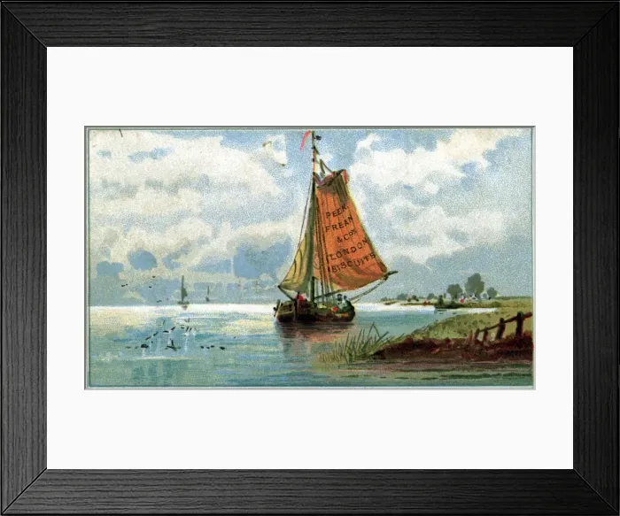 Framed Print : Peek Frean Biscuits advertising trade card Framed Print : Peek Frean Biscuits advertising trade card