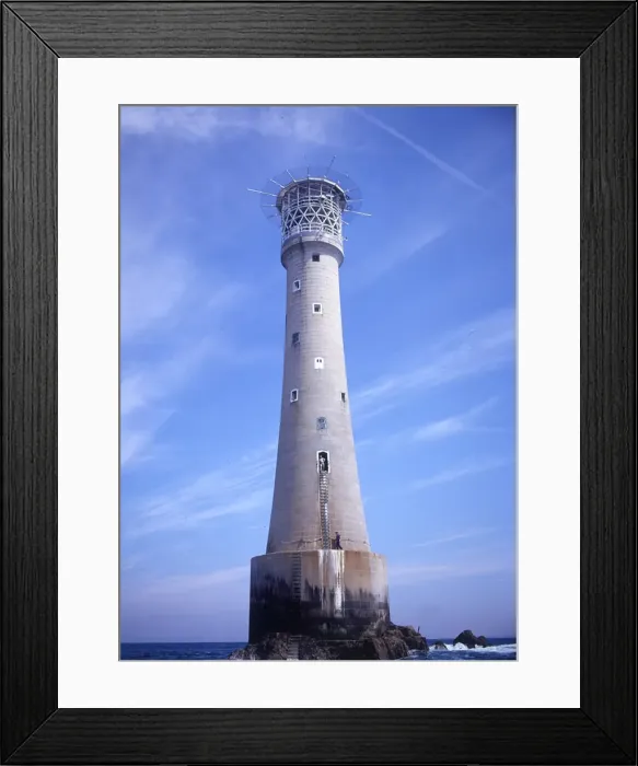 Framed Print : Bishop Rock Lighthouse, Isle of Scilly Framed Print : Bishop Rock Lighthouse, Isle of Scilly