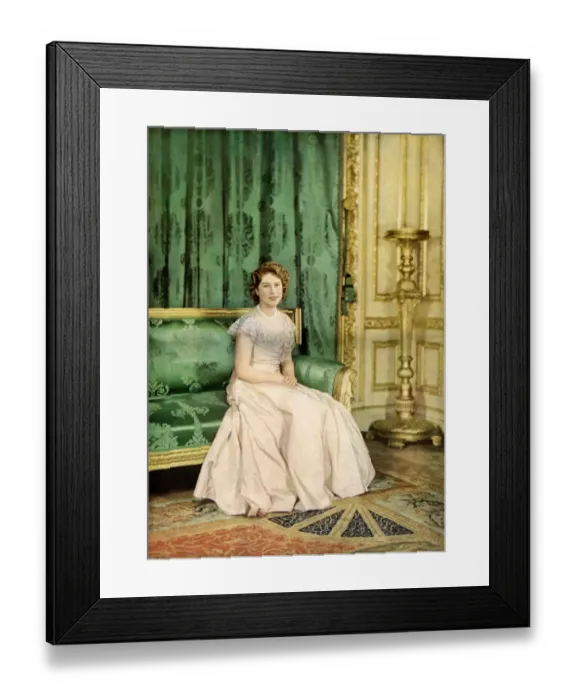 Framed Print : H. R. H. Princess Elizabeth at Home Framed Print : H. R. H. Princess Elizabeth at Home