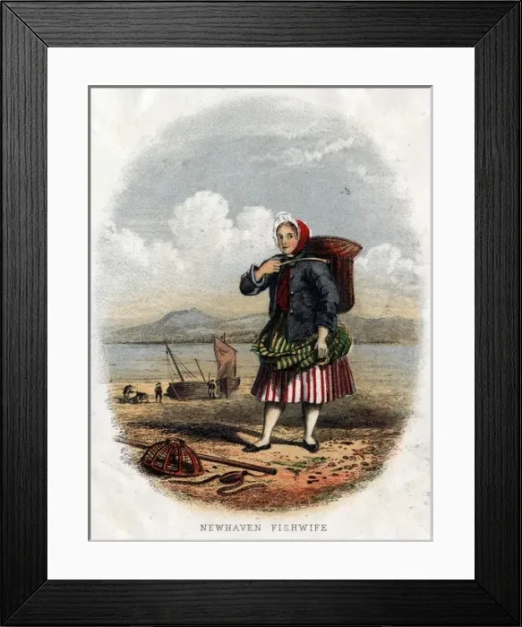 Framed Print : Scottish Types - Newhaven Fishwife Framed Print : Scottish Types - Newhaven Fishwife