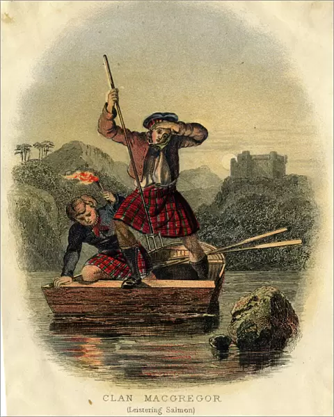 Scottish Types - Leistering Salmon, Clan MacGregor