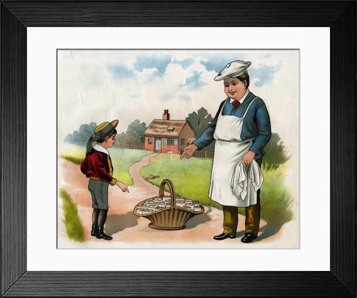 Framed Print : Simple Simon and the Pieman Framed Print : Simple Simon and the Pieman