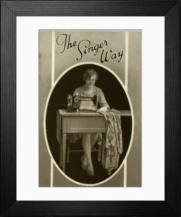 Framed Print : Singer Sewing Machine - The Singer Way Framed Print : Singer Sewing Machine - The Singer Way