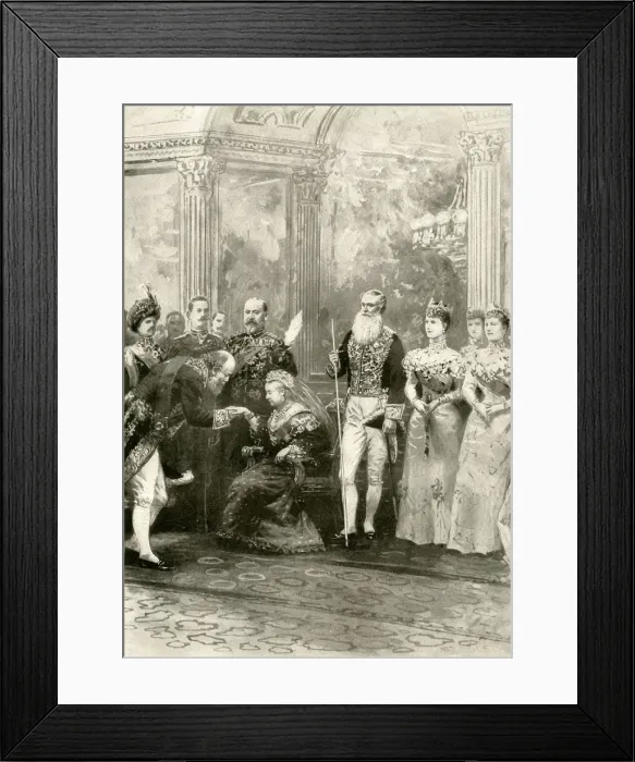 Framed Print : The Queens reception at Buckingham palace Framed Print : The Queens reception at Buckingham palace