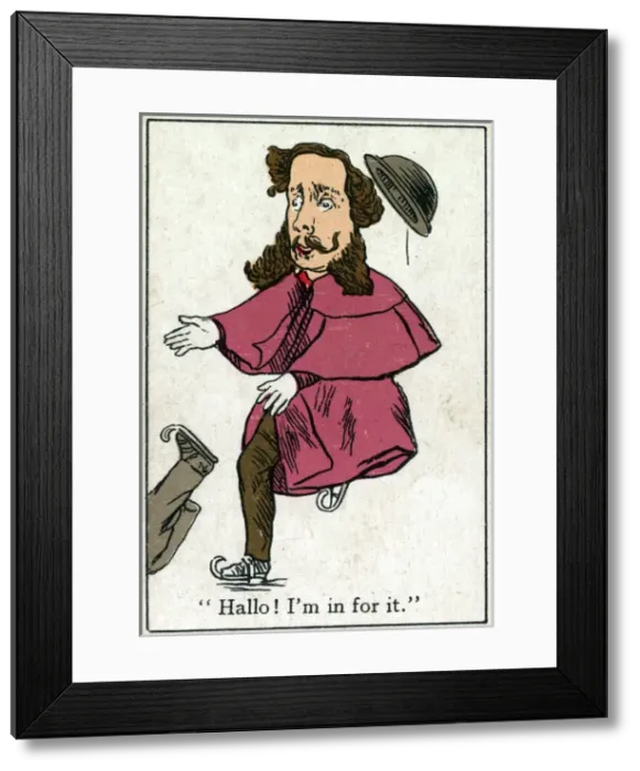 Framed Print : Snap Playing Card - Man skating Framed Print : Snap Playing Card - Man skating