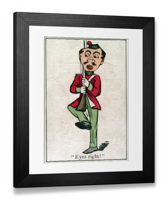 Framed Print : Snap Playing Card - Soldier marching Framed Print : Snap Playing Card - Soldier marching
