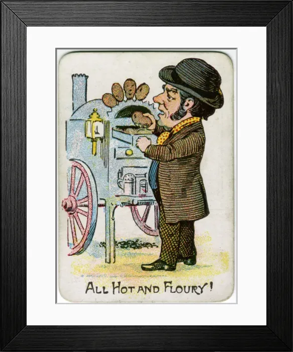 Framed Print : Snap Playing Card - All Hot and Floury Framed Print : Snap Playing Card - All Hot and Floury