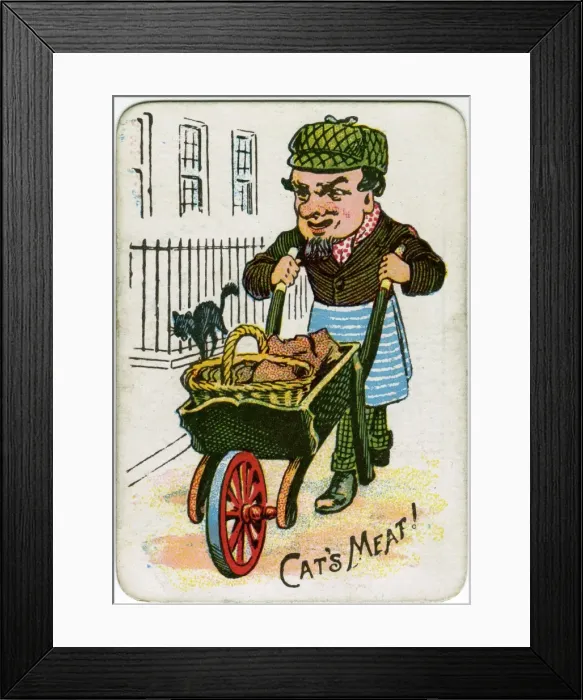 Framed Print : Snap Playing Card - Cats Meat Framed Print : Snap Playing Card - Cats Meat